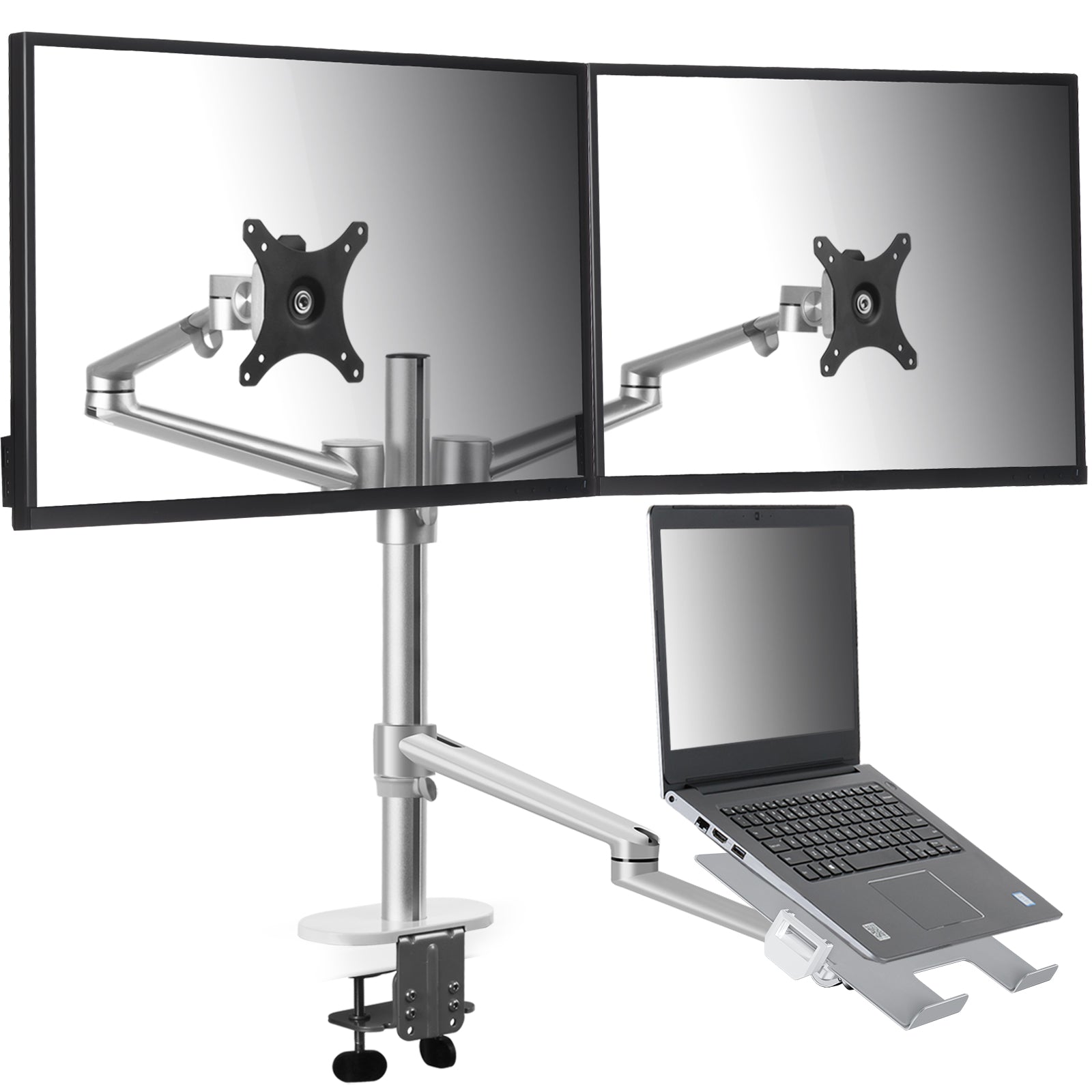 Jual Bracket Monitor & Stand Laptop Dual Arm ALL FOR WORK